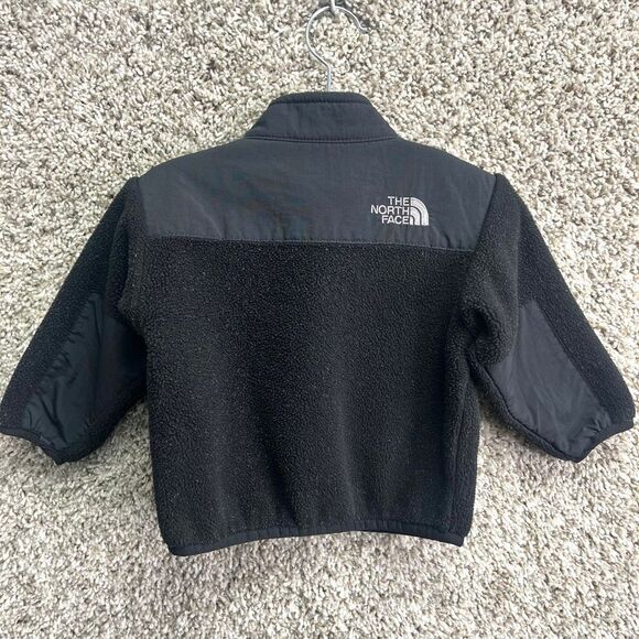 The North Face Jacket Baby 3-6M Denali Black Zip Up Fleece - Picture 3 of 5